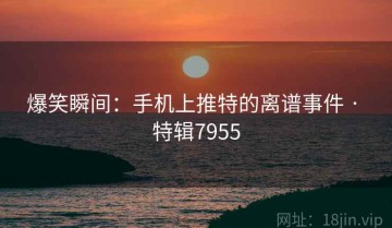 爆笑瞬间：手机上推特的离谱事件 · 特辑7955