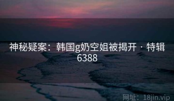 神秘疑案：韩国g奶空姐被揭开 · 特辑6388